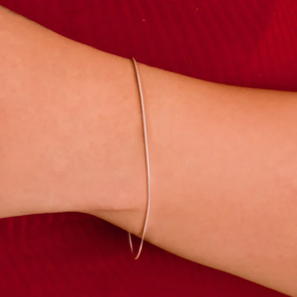 Conjunto Colar e Pulseira em prata 925 com design 'Rabo de Rato - Image 5